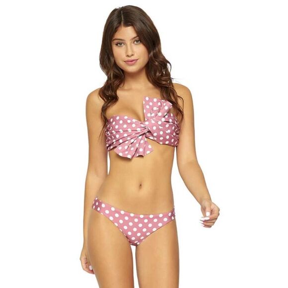 New. Pilyq Milly Dot bikini set.  D-cup/S-bottom. MSRP $169 - Picture 2 of 11